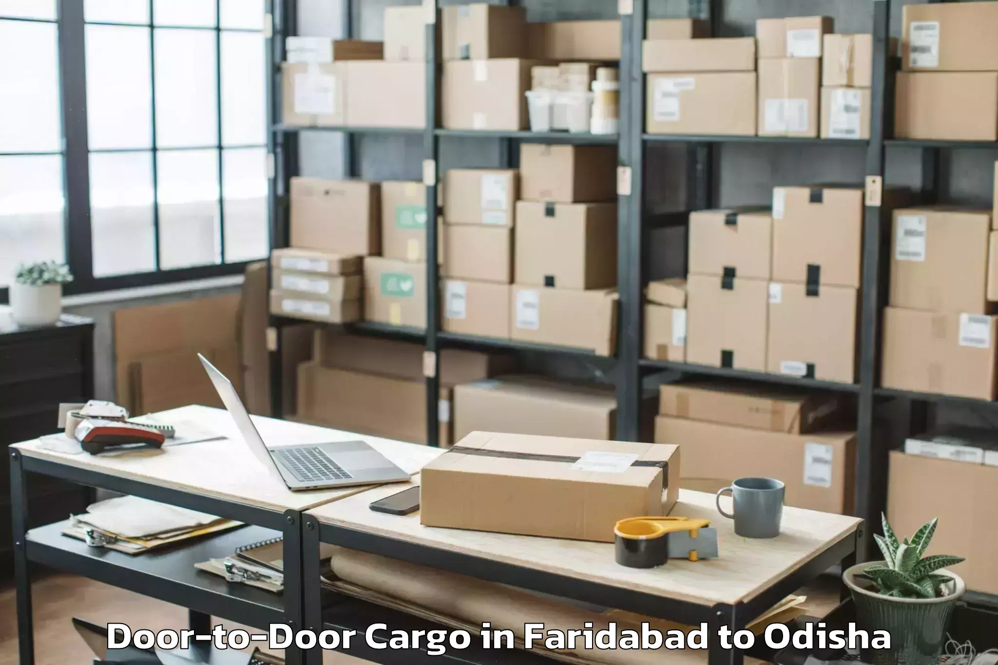 Book Faridabad to Rourkela Door To Door Cargo Online